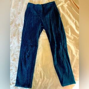 Teal Italian made corduroy